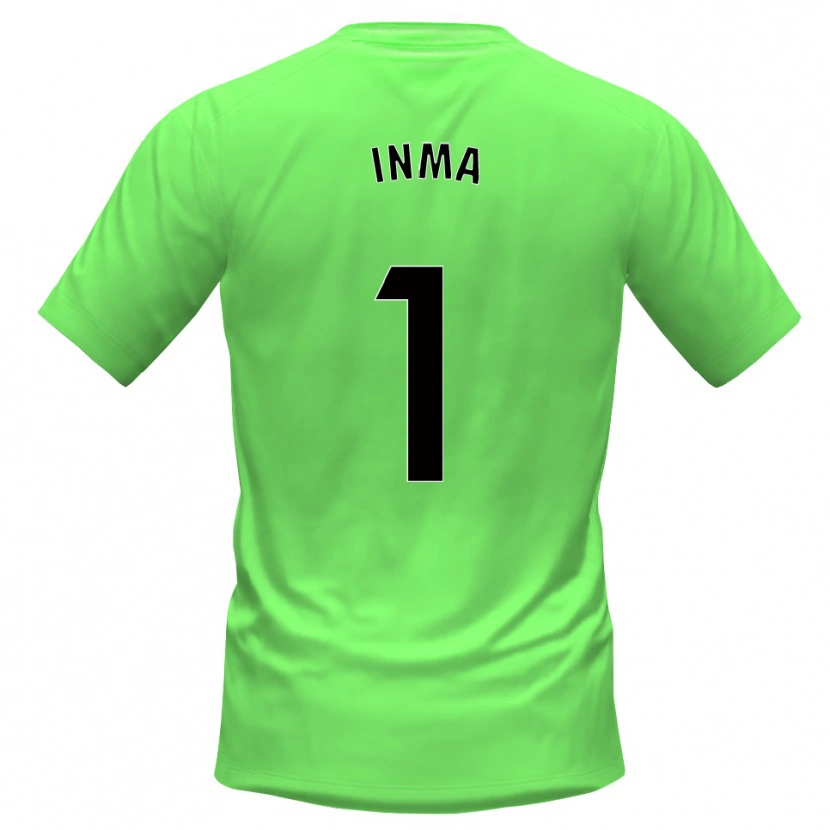 Danxen Niño Camiseta Imaculada Almendros Fernández #1 Verde Negro Portero Equipación 2025/26 La Camisa