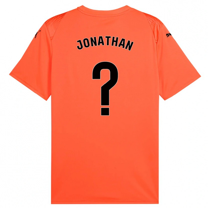 Danxen Niño Camiseta Jonathan Sánchez #0 Rojo Naranja Negro Portero Equipación 2025/26 La Camisa