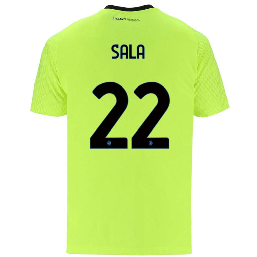 Danxen Niño Camiseta Lorenzo Sala #22 Verde Amarillo Rojo Portero Equipación 2025/26 La Camisa