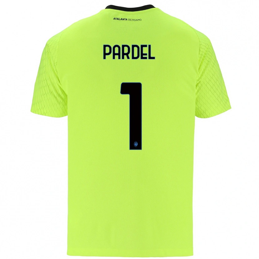 Danxen Niño Camiseta Piotr Pardel #1 Verde Amarillo Rojo Portero Equipación 2025/26 La Camisa