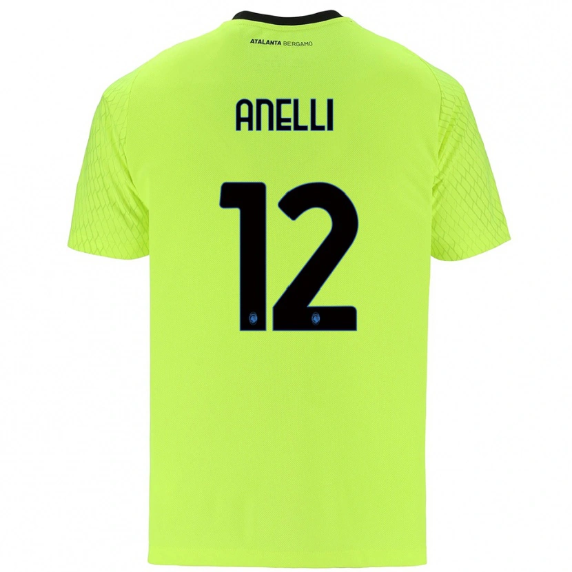 Danxen Niño Camiseta Alessandro Anelli #12 Verde Amarillo Rojo Portero Equipación 2025/26 La Camisa