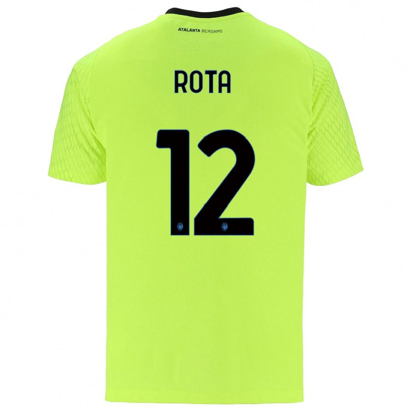 Danxen Niño Camiseta Nicolò Rota #12 Verde Amarillo Rojo Portero Equipación 2025/26 La Camisa