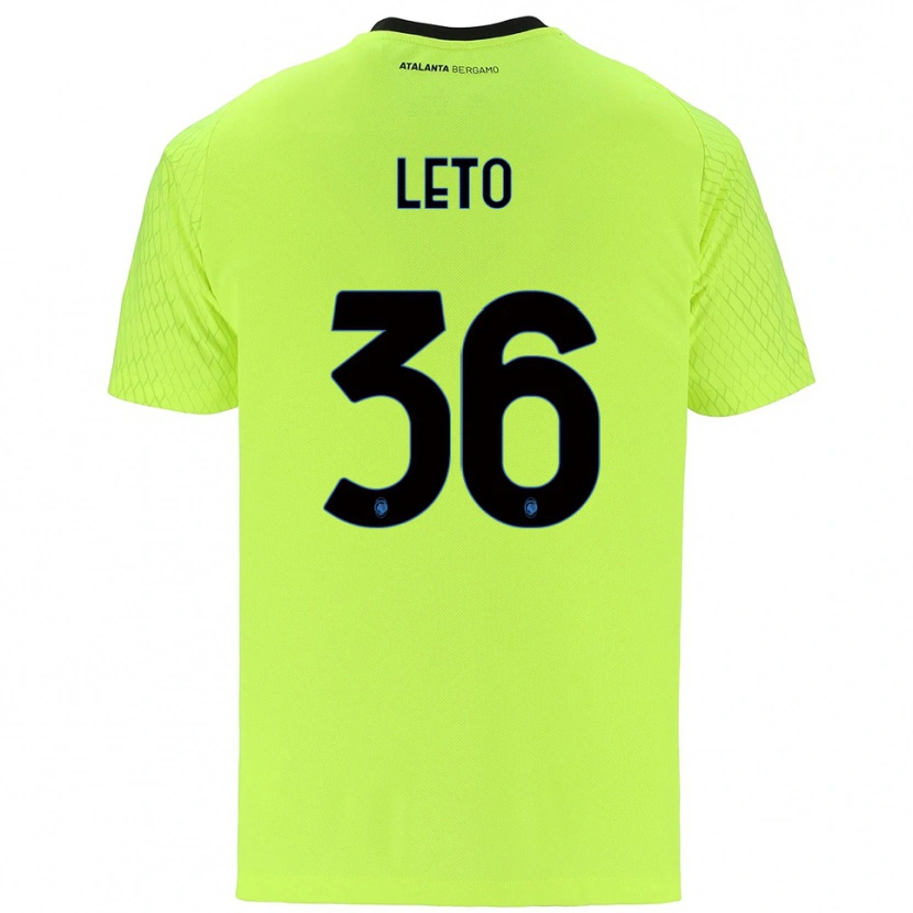 Danxen Niño Camiseta Manuel Leto #36 Verde Amarillo Rojo Portero Equipación 2025/26 La Camisa