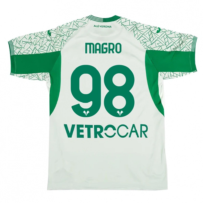 Danxen Niño Camiseta Federico Magro #98 Verde Rojo Portero Equipación 2025/26 La Camisa
