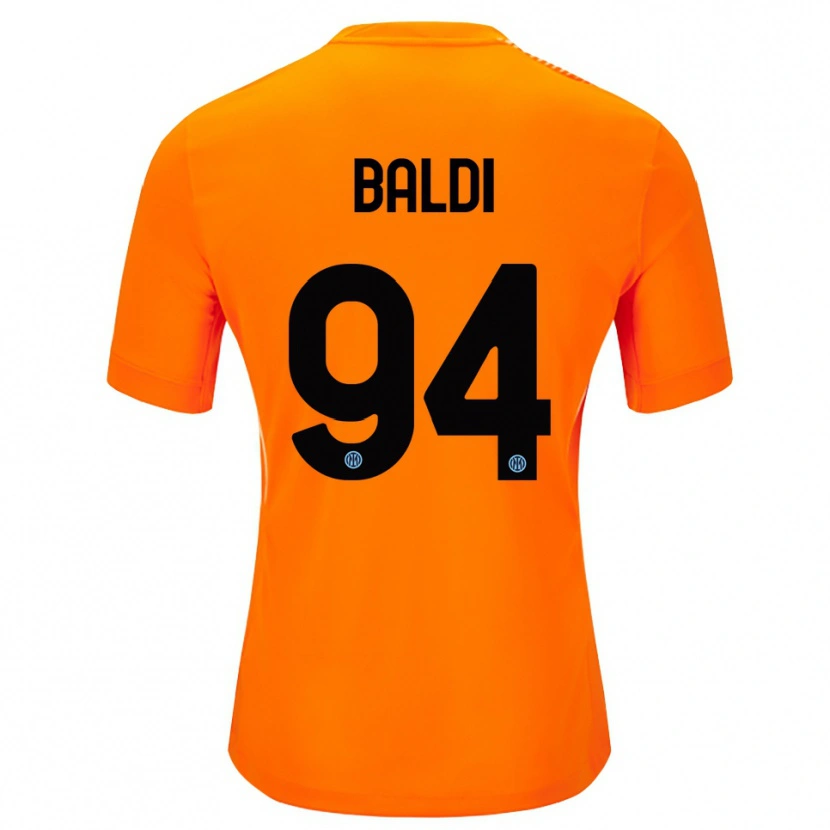 Danxen Niño Camiseta Rachele Baldi #94 Naranja Claro Negro Portero Equipación 2025/26 La Camisa