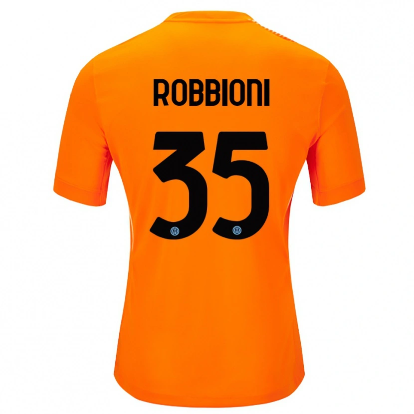 Danxen Niño Camiseta Matilde Robbioni #35 Naranja Claro Negro Portero Equipación 2025/26 La Camisa