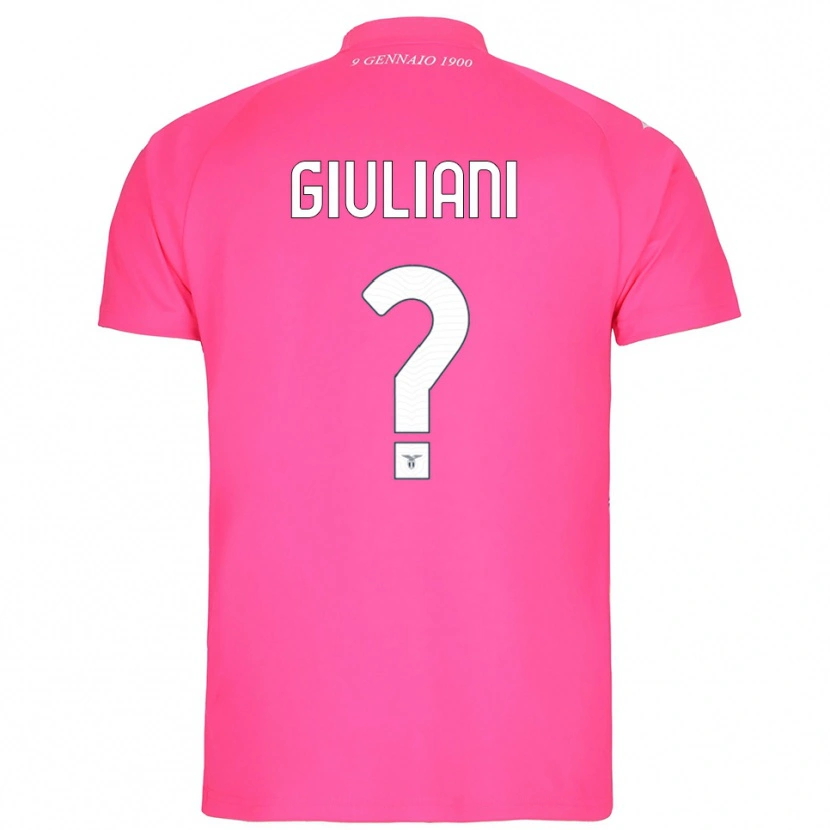 Danxen Niño Camiseta Alessio Giuliani #0 Rosa Profundo Portero Equipación 2025/26 La Camisa