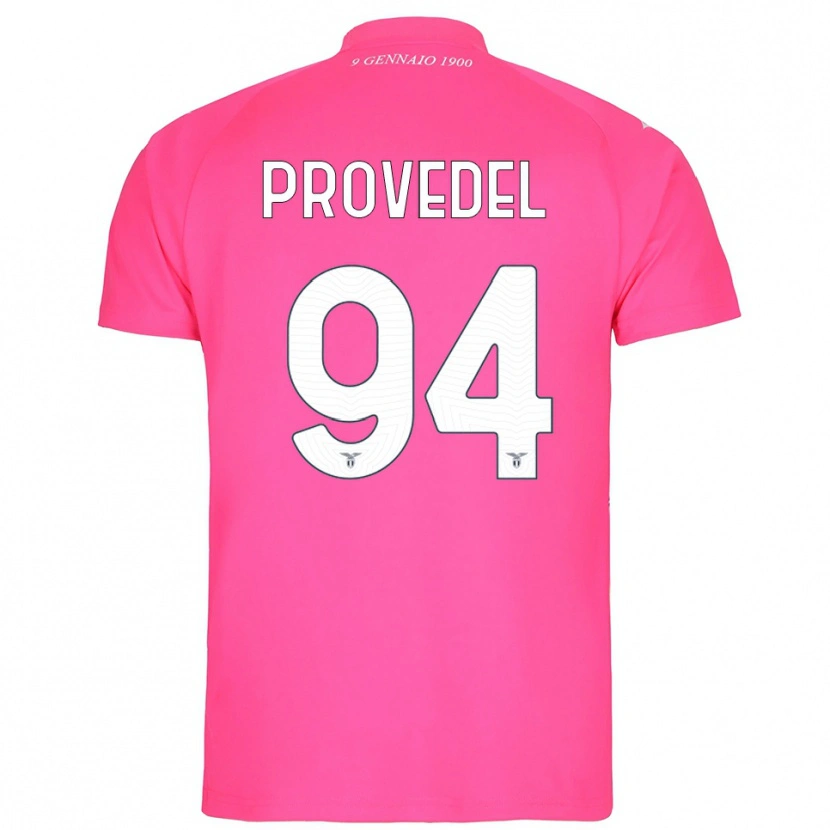 Danxen Niño Camiseta Ivan Provedel #94 Rosa Profundo Portero Equipación 2025/26 La Camisa