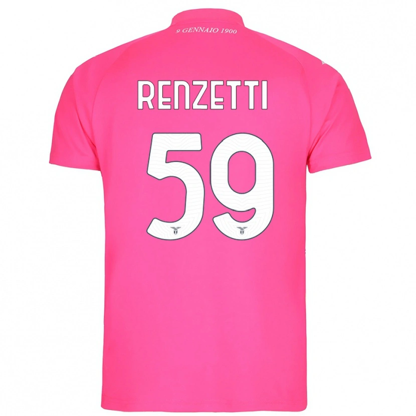 Danxen Niño Camiseta Davide Renzetti #59 Rosa Profundo Portero Equipación 2025/26 La Camisa