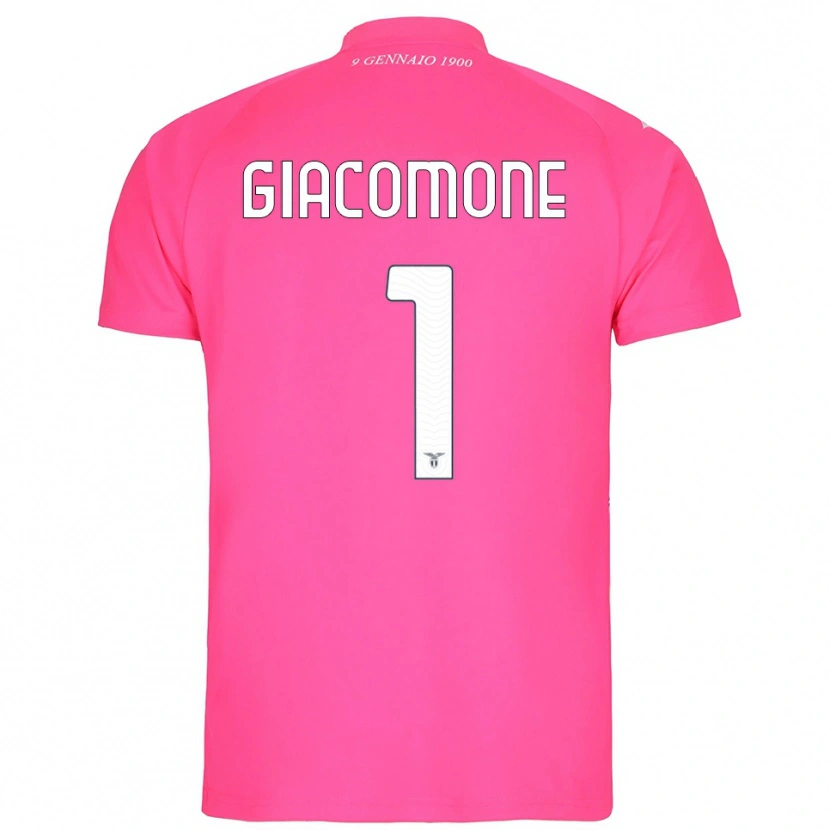 Danxen Niño Camiseta Giacomo Giacomone #1 Rosa Profundo Portero Equipación 2025/26 La Camisa