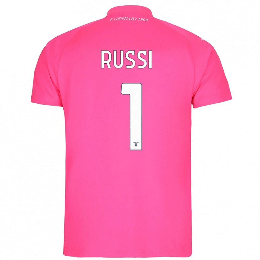 Danxen Niño Camiseta Gabriele Russi #1 Rosa Profundo Portero Equipación 2025/26 La Camisa