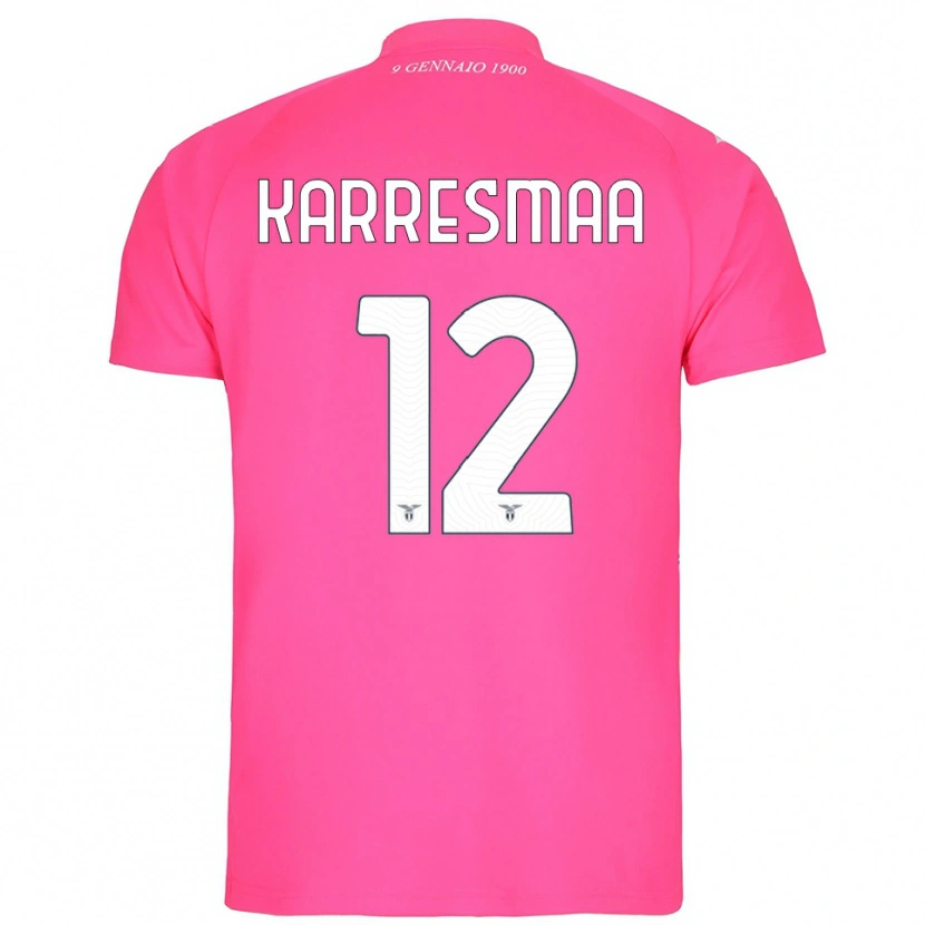 Danxen Niño Camiseta Kerttu Karresmaa #12 Rosa Profundo Portero Equipación 2025/26 La Camisa