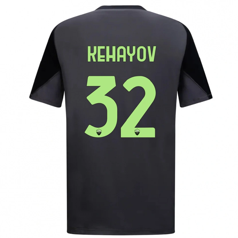 Danxen Niño Camiseta Atanas Kehayov #32 Negro Verde Claro Portero Equipación 2025/26 La Camisa