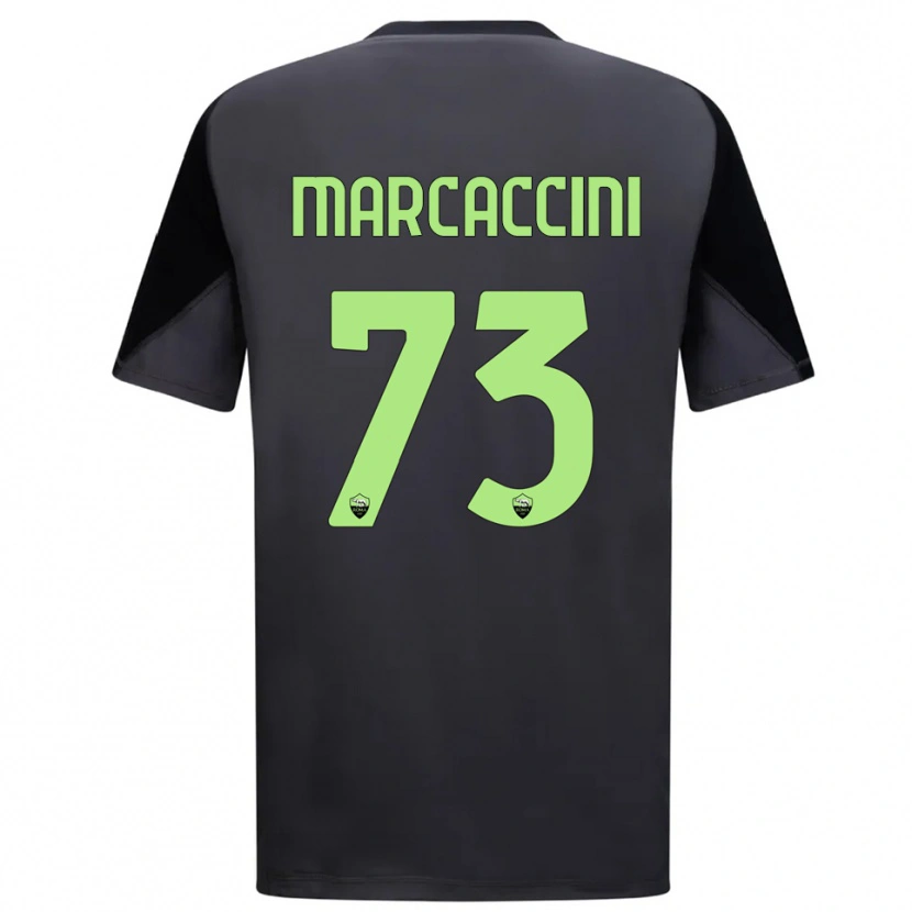Danxen Niño Camiseta Alessio Marcaccini #73 Negro Verde Claro Portero Equipación 2025/26 La Camisa