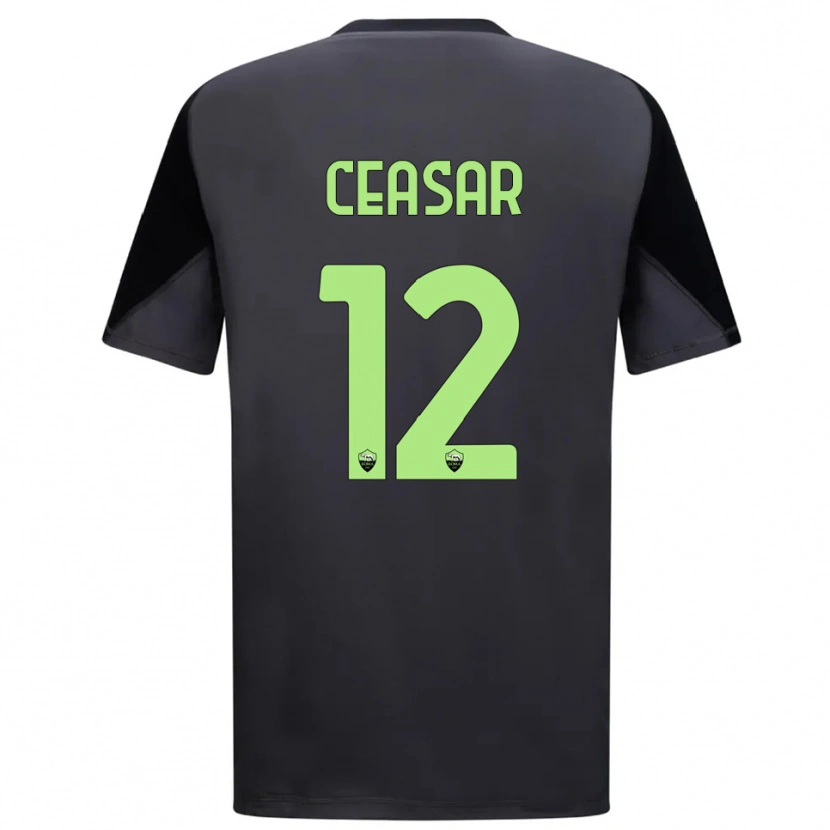 Danxen Niño Camiseta Camelia Ceasar #12 Negro Verde Claro Portero Equipación 2025/26 La Camisa