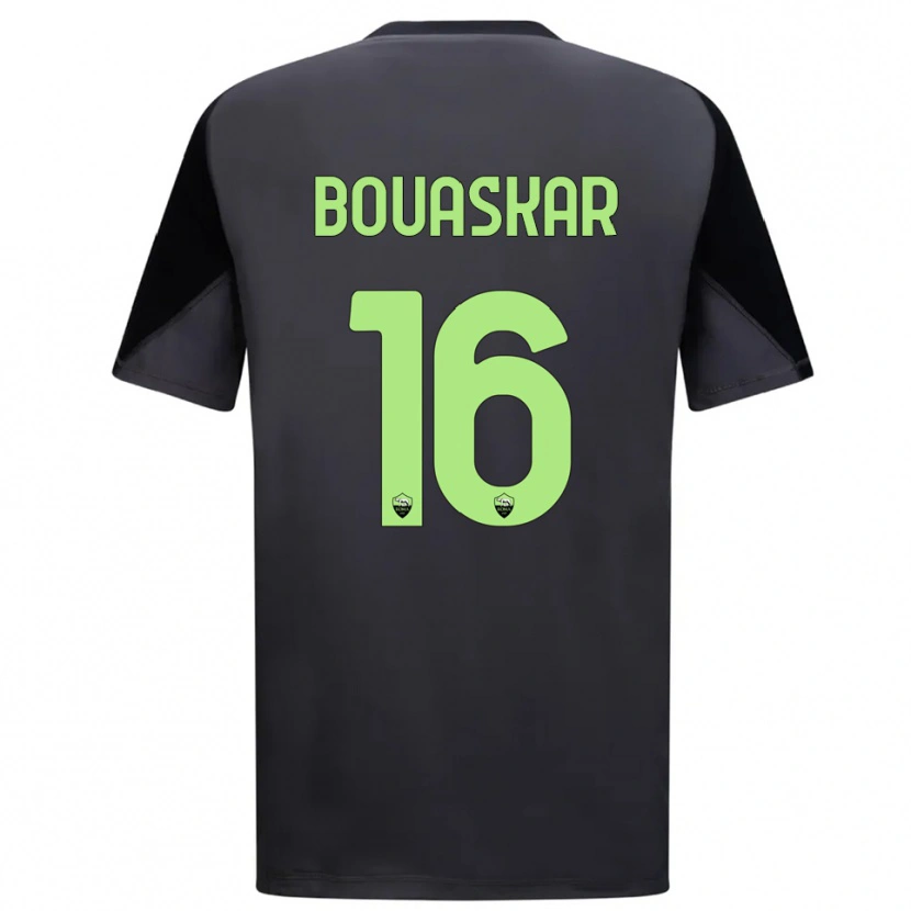 Danxen Niño Camiseta Slim Bouaskar #16 Negro Verde Claro Portero Equipación 2025/26 La Camisa