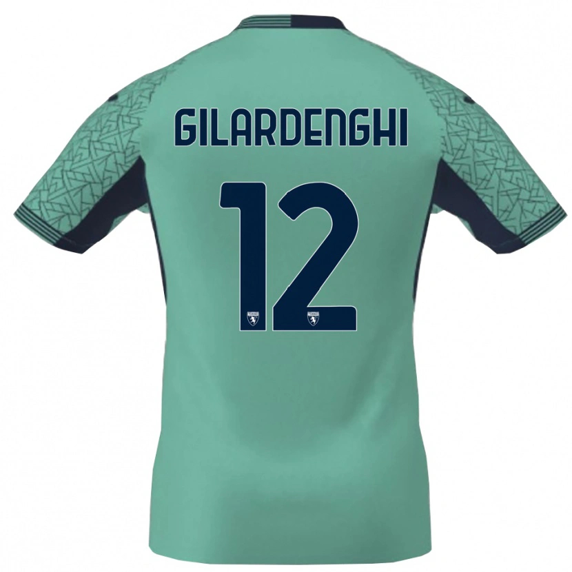 Danxen Niño Camiseta Riccardo Gilardenghi #12 Laguna Azul Portero Equipación 2025/26 La Camisa