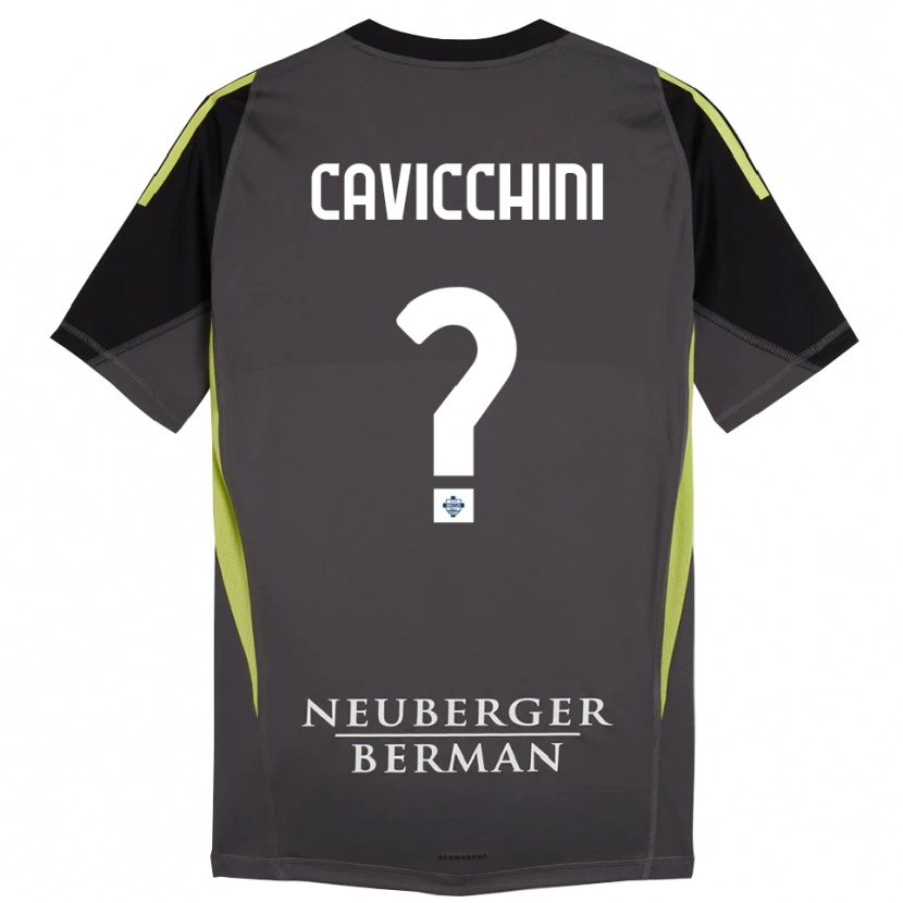 Danxen Niño Camiseta Leonardo Cavicchini #0 Negro Verde Claro Portero Equipación 2025/26 La Camisa