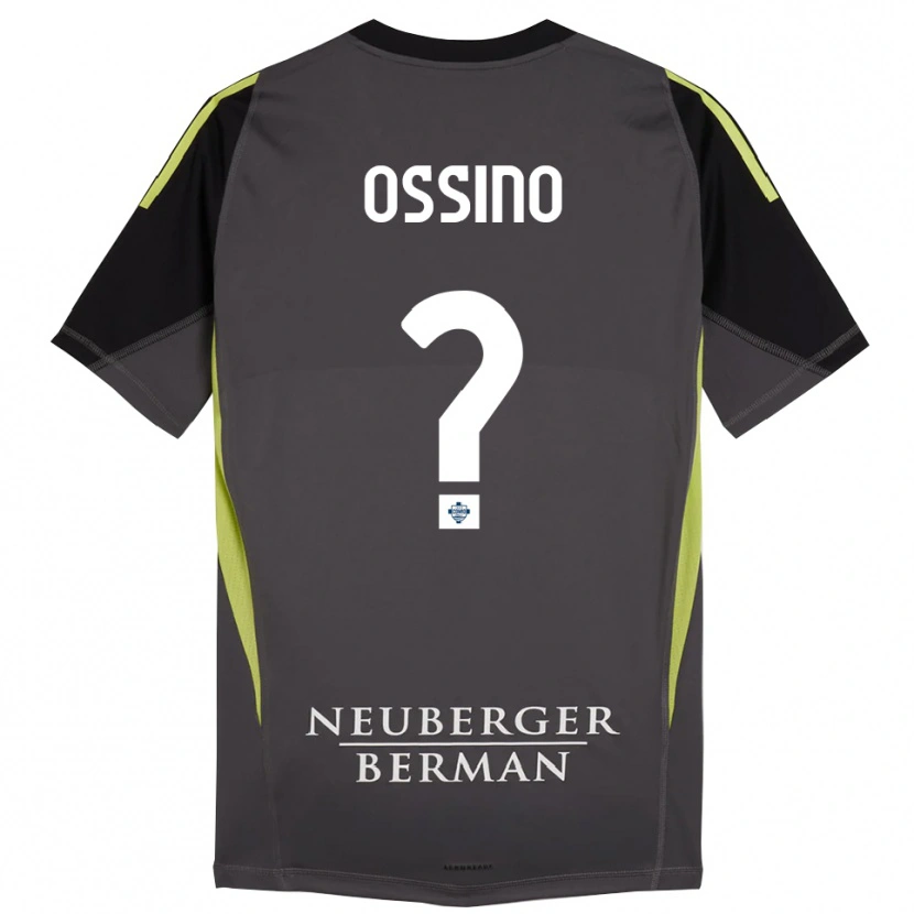 Danxen Niño Camiseta Daniel Ossino #0 Negro Verde Claro Portero Equipación 2025/26 La Camisa