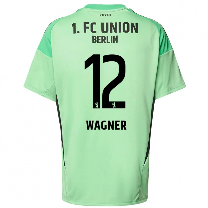 Danxen Niño Camiseta Melanie Wagner #12 Verde Claro Negro Portero Equipación 2025/26 La Camisa