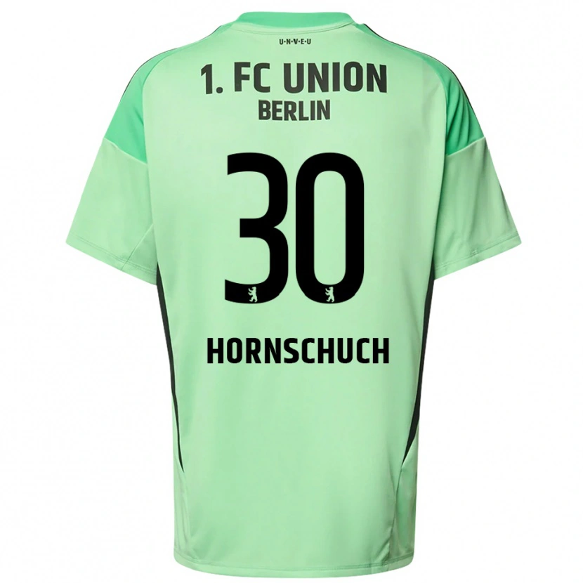 Danxen Niño Camiseta Sarah Hornschuch #30 Verde Claro Negro Portero Equipación 2025/26 La Camisa