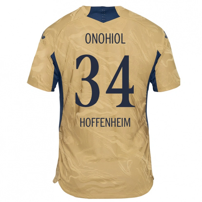 Danxen Niño Camiseta Yannick Onohiol #34 Negro Marrón Negro Portero Equipación 2025/26 La Camisa