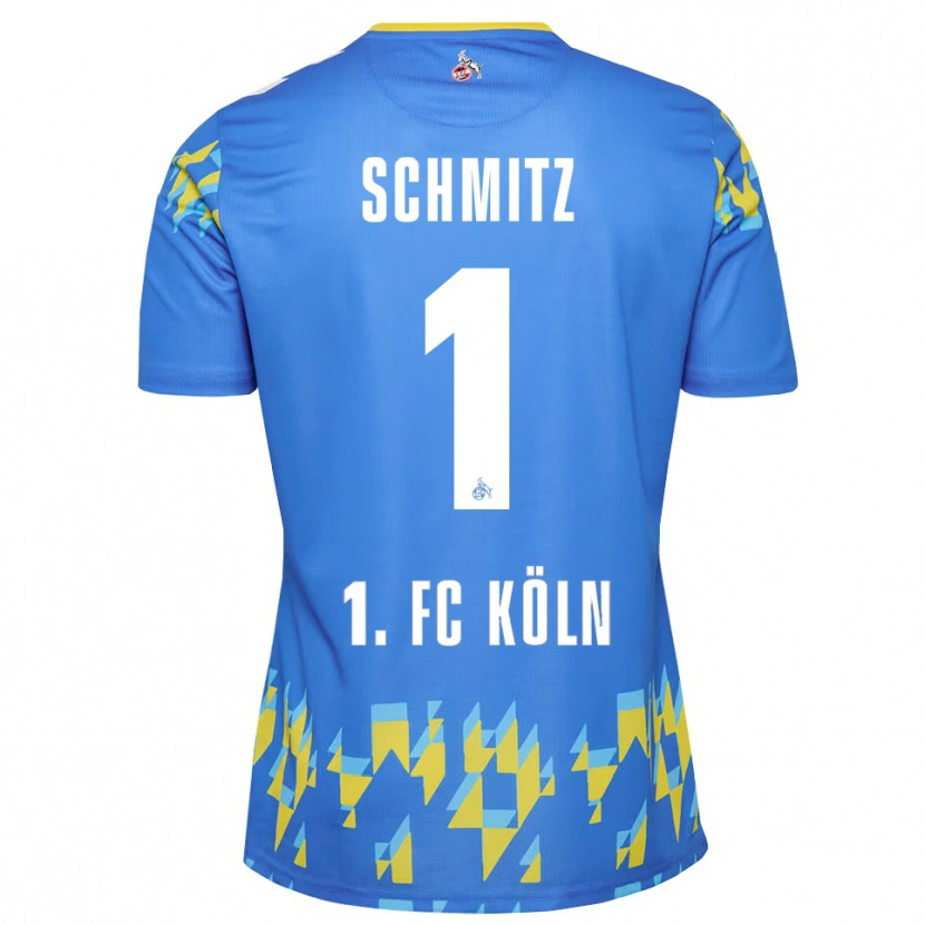 Danxen Niño Camiseta Lisa Schmitz #1 Azul Cornflower Portero Equipación 2025/26 La Camisa