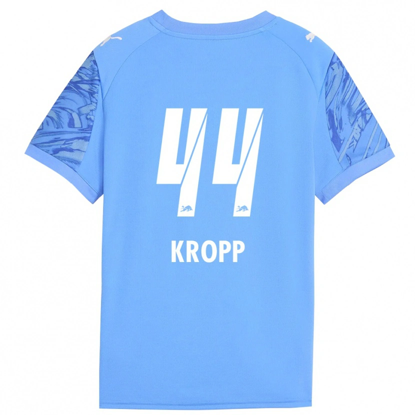 Danxen Niño Camiseta Mirja Kropp #44 Azul Real Rojo Portero Equipación 2025/26 La Camisa