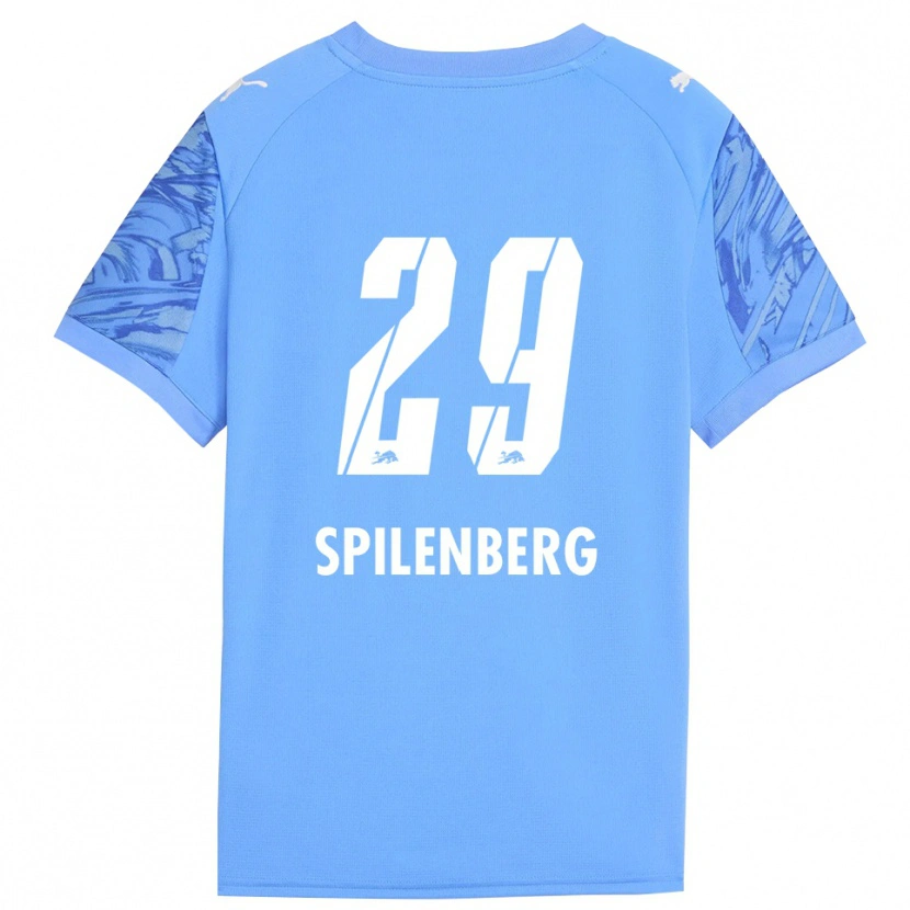 Danxen Niño Camiseta Maja Spilenberg #29 Azul Real Rojo Portero Equipación 2025/26 La Camisa
