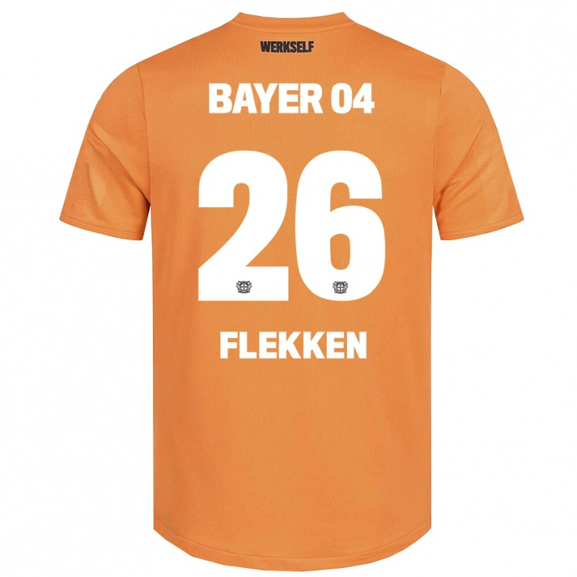 Danxen Niño Camiseta Mark Flekken #26 Marrón Arena Portero Equipación 2025/26 La Camisa