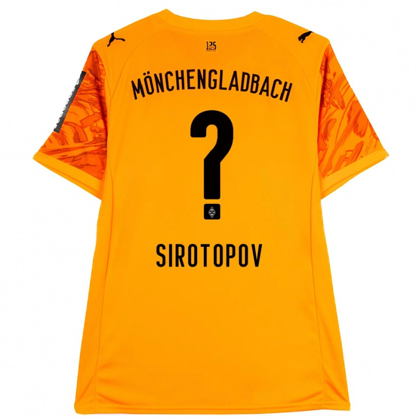 Danxen Niño Camiseta Artem Sirotopov #0 Naranja Amarillo Negro Portero Equipación 2025/26 La Camisa