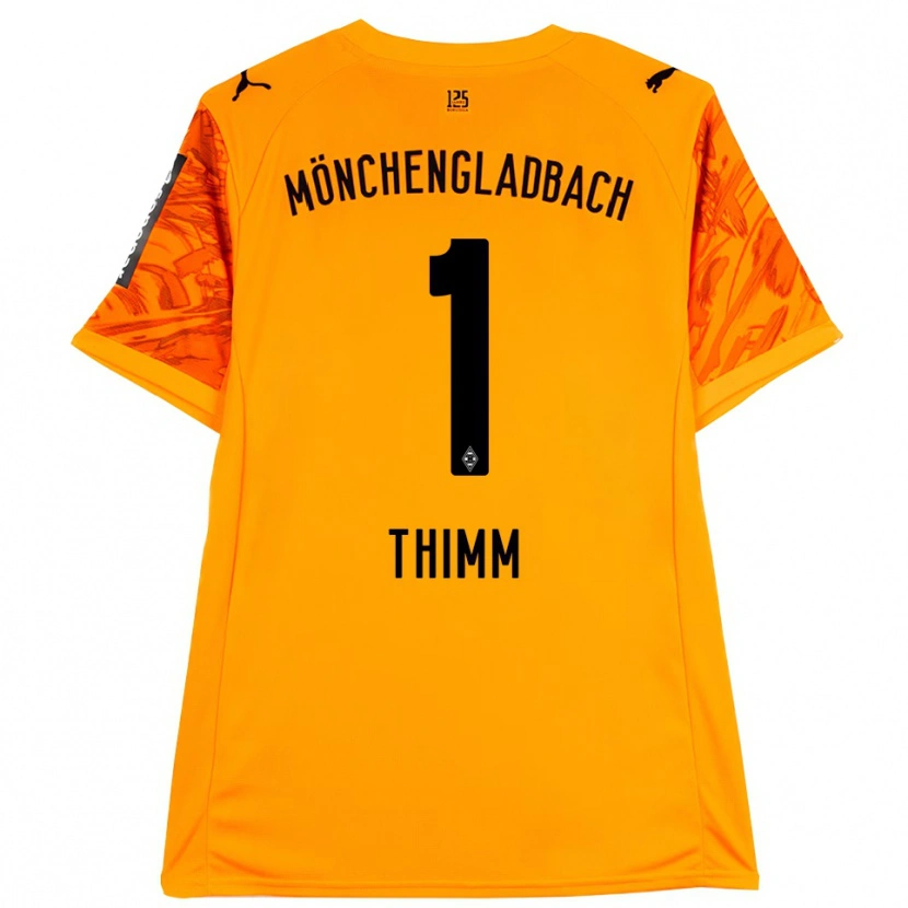 Danxen Niño Camiseta Joshua Thimm #1 Naranja Amarillo Negro Portero Equipación 2025/26 La Camisa