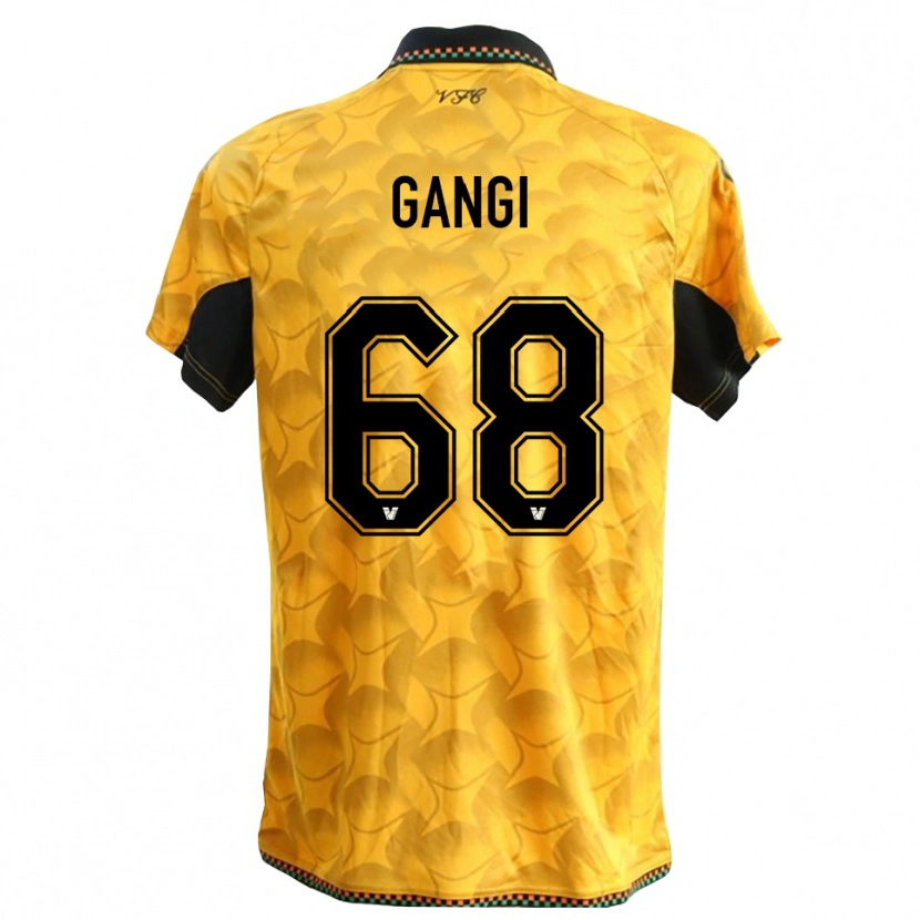 Danxen Niño Camiseta Chiara Gangi #68 Amarillo Negro Portero Equipación 2025/26 La Camisa