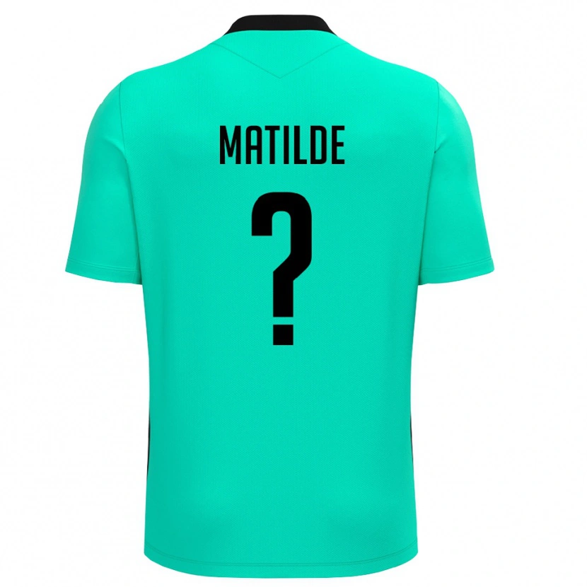 Danxen Niño Camiseta Ravanetti Matilde #0 Turquesa Negro Portero Equipación 2025/26 La Camisa