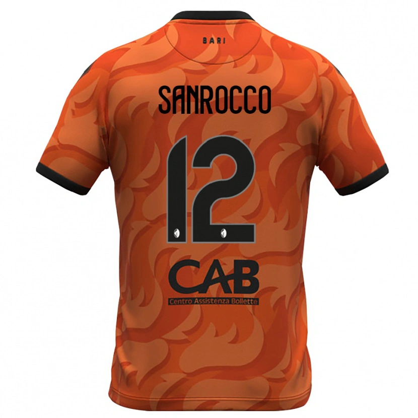 Danxen Niño Camiseta Michele Sanrocco #12 Naranja Oscuro Negro Portero Equipación 2025/26 La Camisa