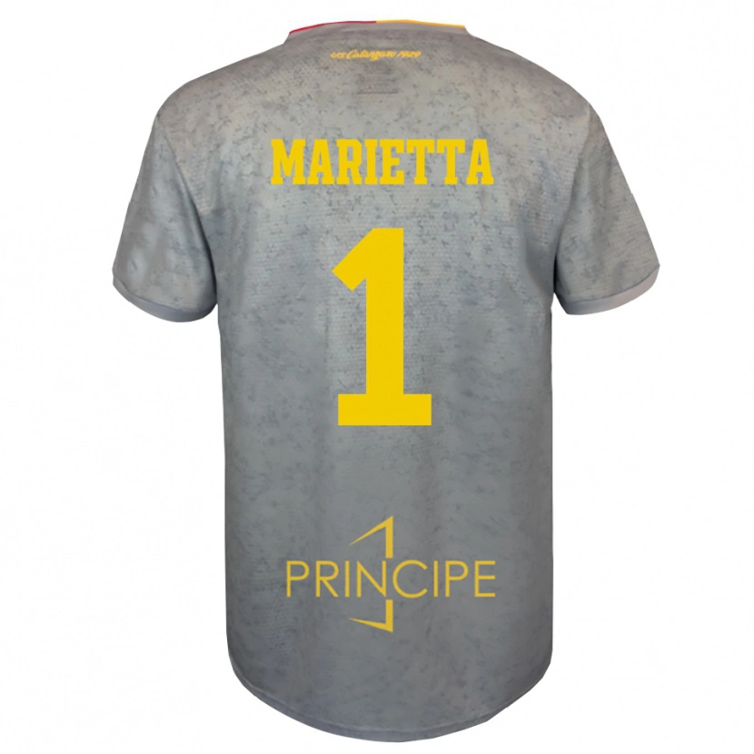 Danxen Niño Camiseta Christian Marietta #1 Plata Marrón Arena Portero Equipación 2025/26 La Camisa