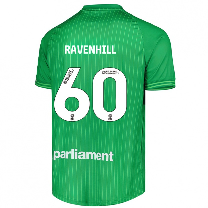 Danxen Niño Camiseta Rogan Ravenhill #60 Verde Lima Portero Equipación 2025/26 La Camisa