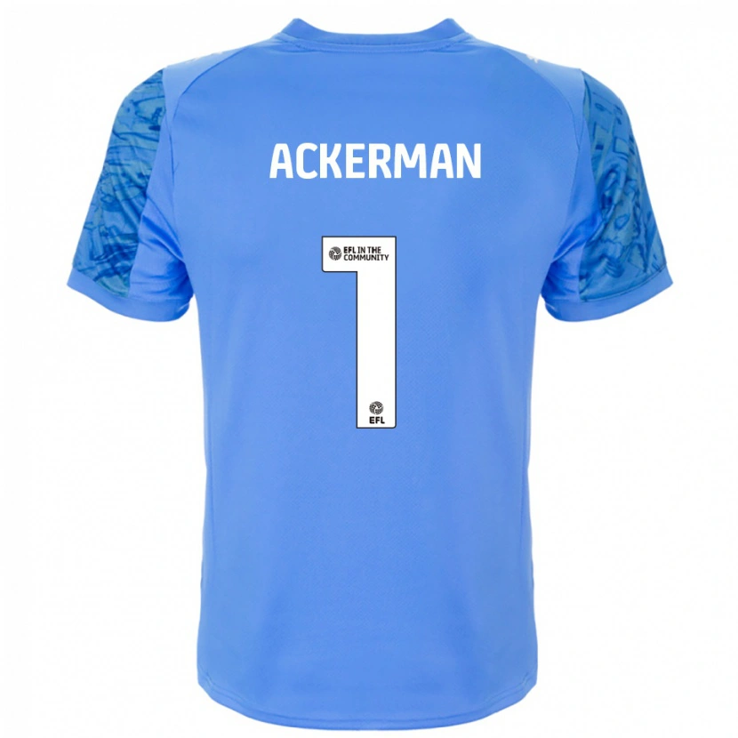 Danxen Niño Camiseta Emily Ackerman #1 Azul Dodger Portero Equipación 2025/26 La Camisa