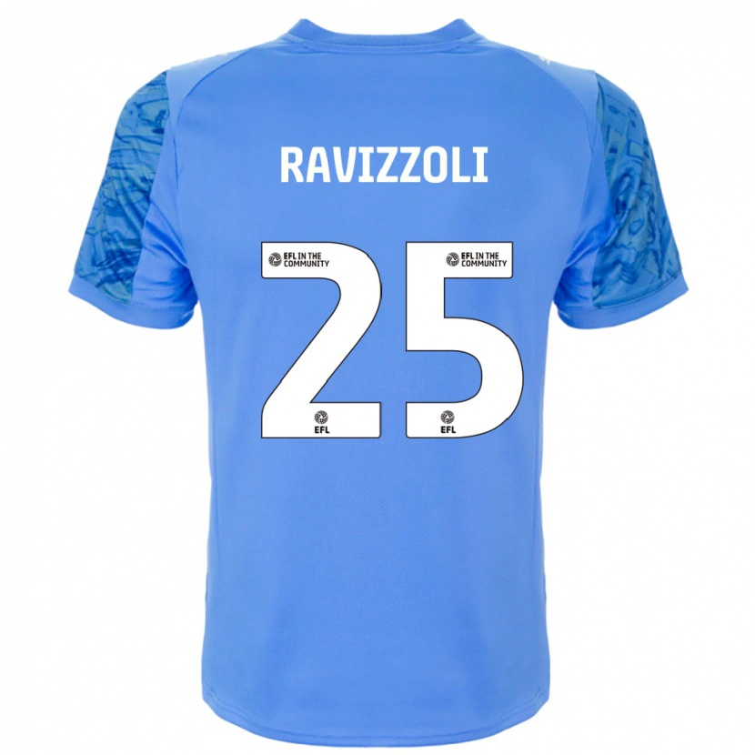Danxen Niño Camiseta Franco Ravizzoli #25 Azul Dodger Portero Equipación 2025/26 La Camisa