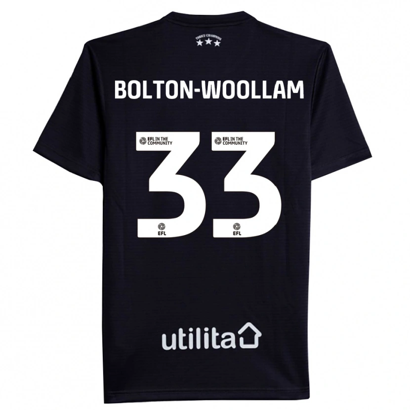 Danxen Niño Camiseta Kacey Bolton-Woollam #33 Blanco Negro Portero Equipación 2025/26 La Camisa
