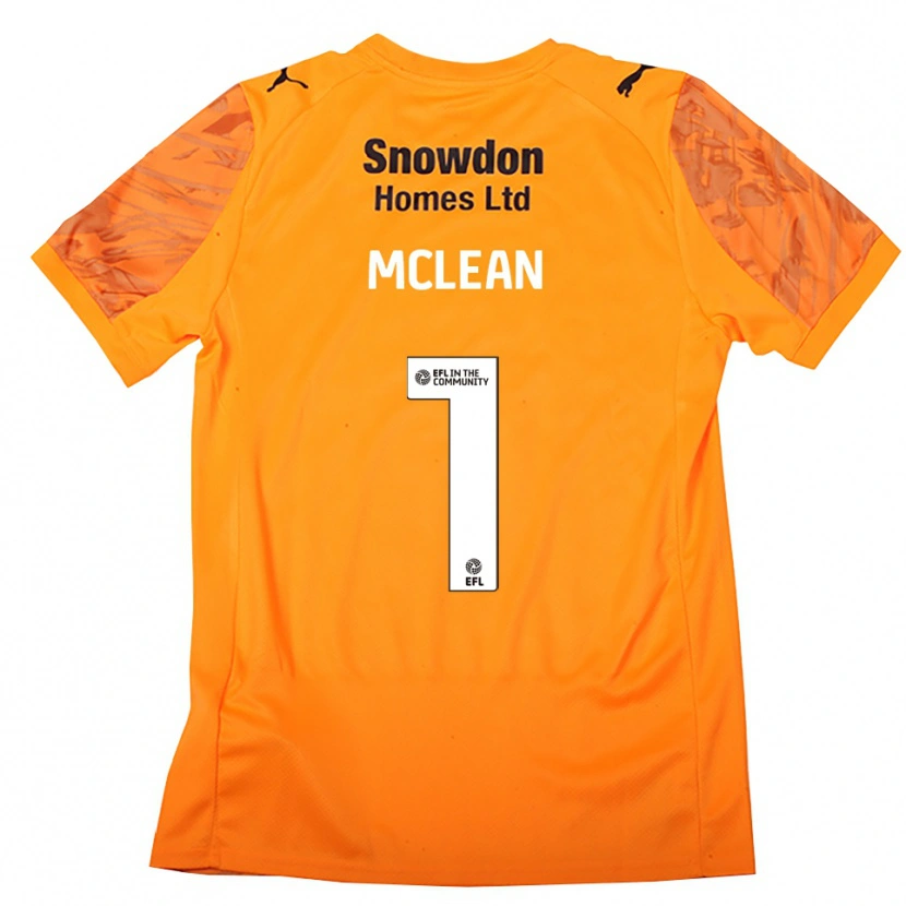 Danxen Niño Camiseta Katie Mclean #1 Negro Naranja Portero Equipación 2025/26 La Camisa