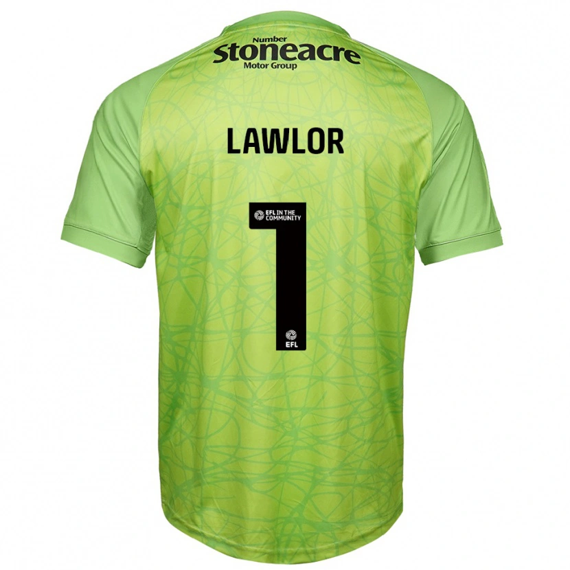 Danxen Niño Camiseta Ian Lawlor #1 Verde Claro Portero Equipación 2025/26 La Camisa