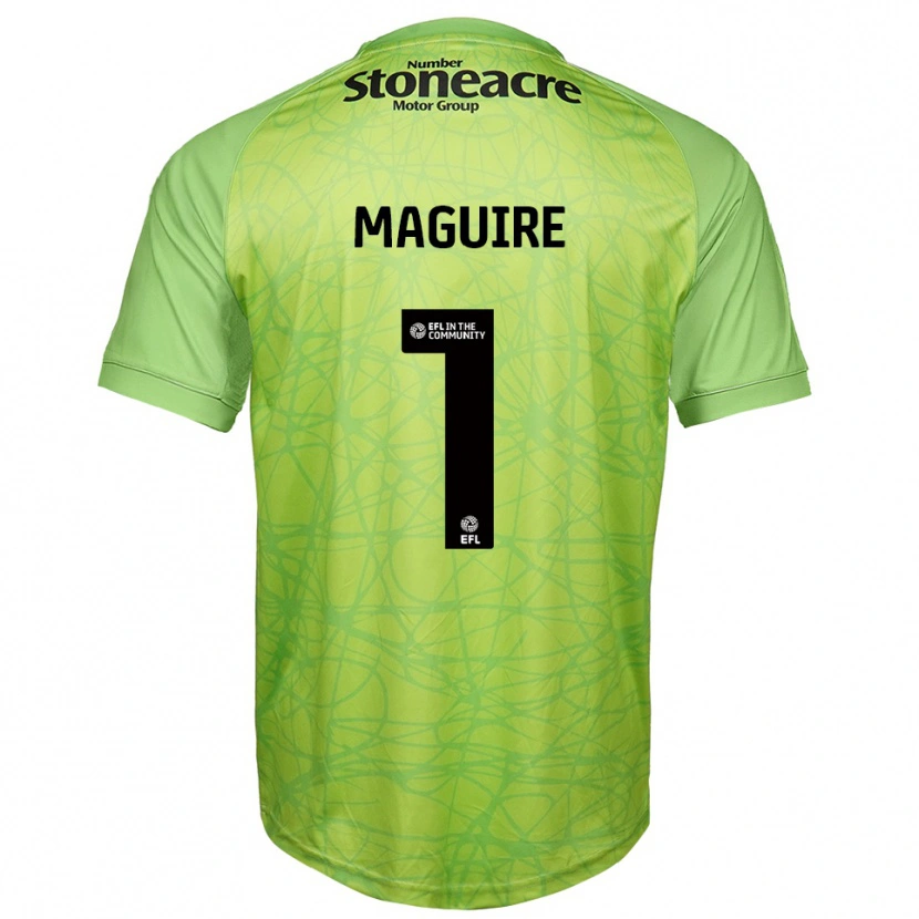 Danxen Niño Camiseta Imogen Maguire #1 Verde Claro Portero Equipación 2025/26 La Camisa