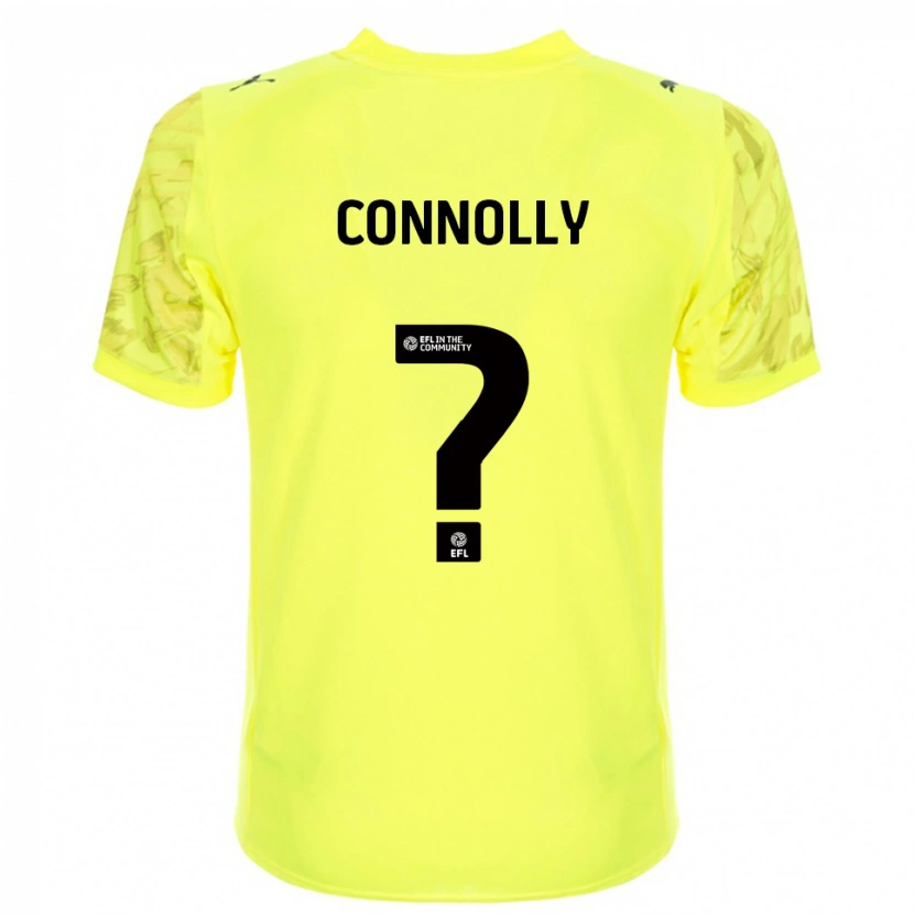Danxen Niño Camiseta Denika Connolly #0 Negro Amarillo Portero Equipación 2025/26 La Camisa