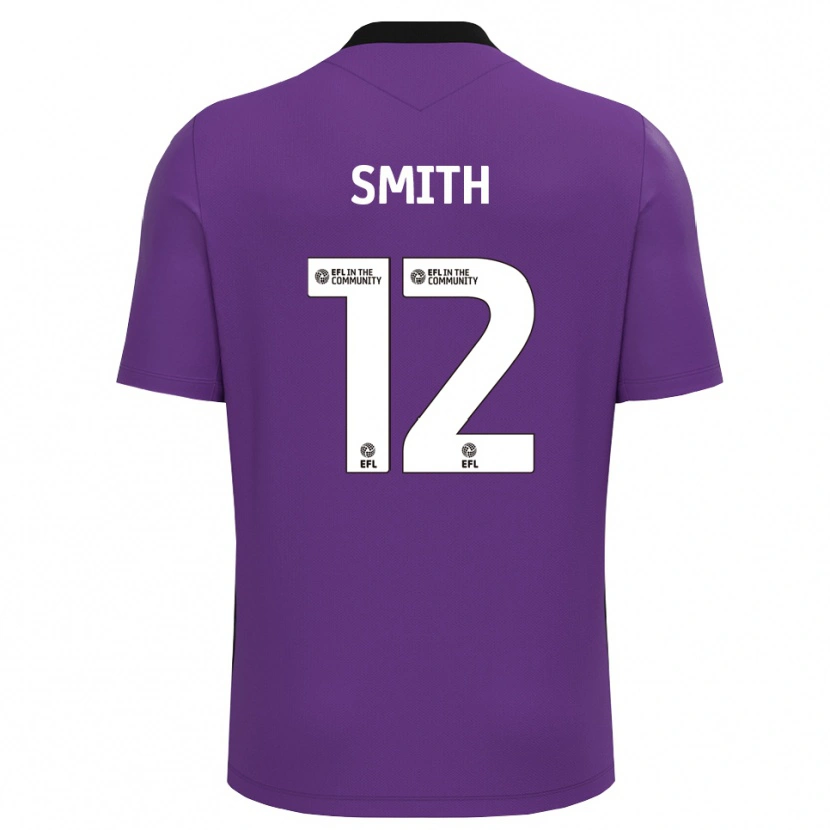 Danxen Niño Camiseta Tom Smith #12 Blanco Morado Portero Equipación 2025/26 La Camisa