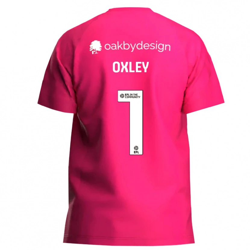 Danxen Niño Camiseta Mark Oxley #1 Magenta Portero Equipación 2025/26 La Camisa