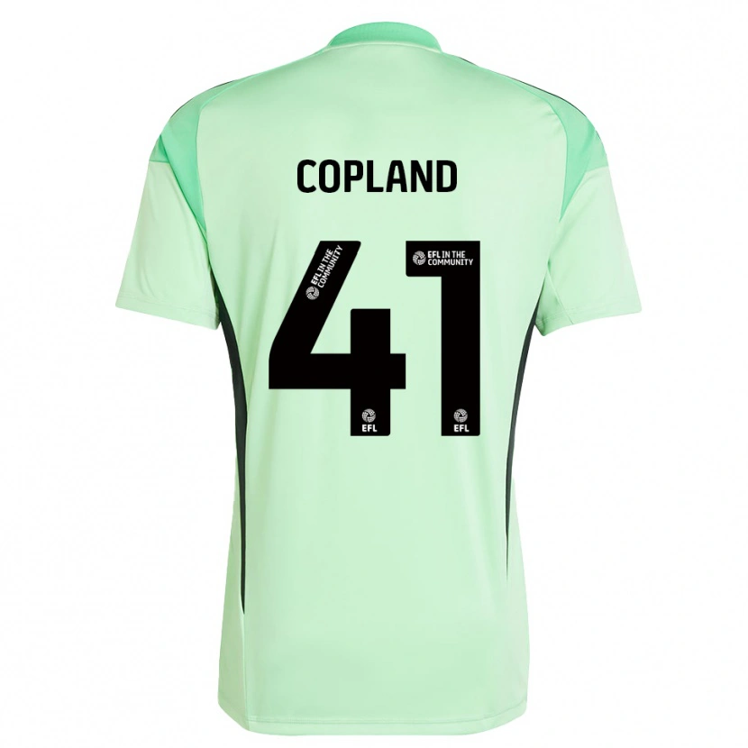 Danxen Niño Camiseta Jack Copland #41 Negro Verde Claro Portero Equipación 2025/26 La Camisa