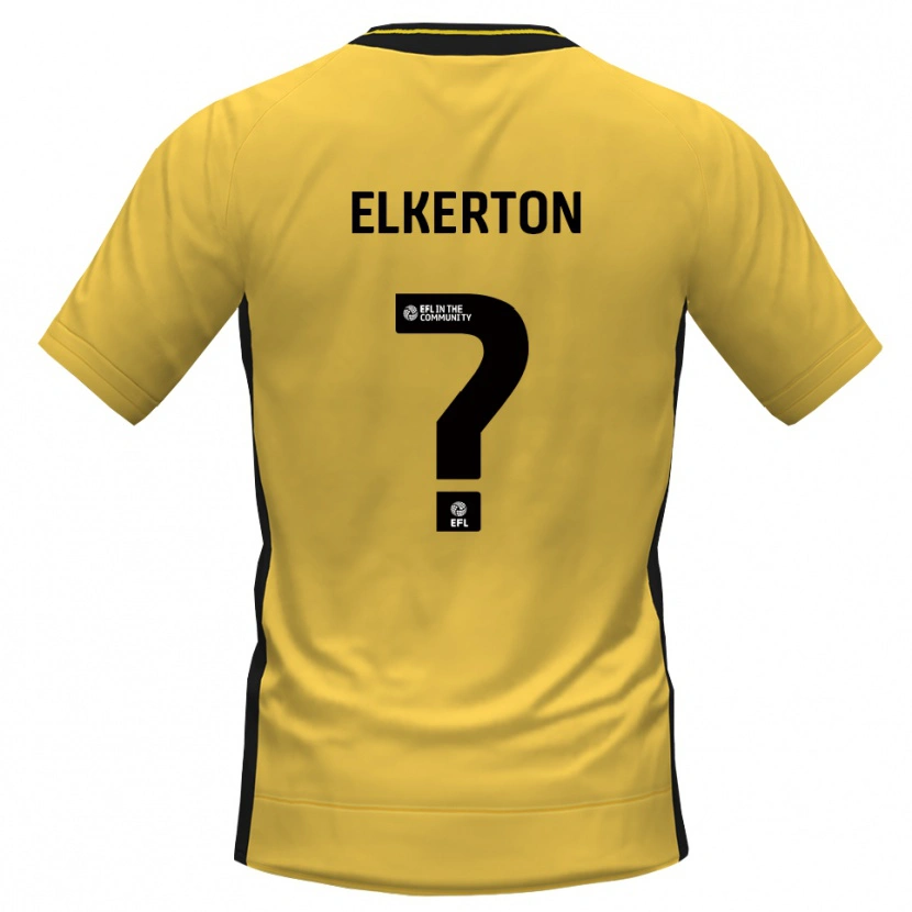 Danxen Niño Camiseta Ava Elkerton #0 Negro Amarillo Portero Equipación 2025/26 La Camisa