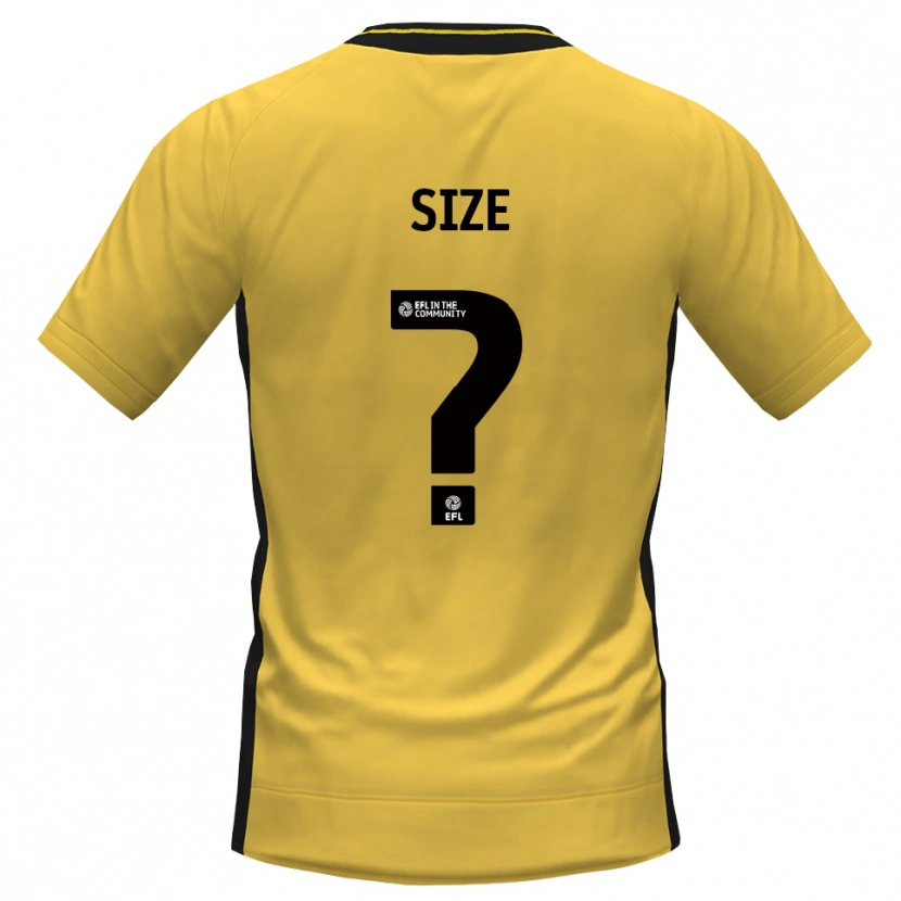 Danxen Niño Camiseta Amelia Size #0 Negro Amarillo Portero Equipación 2025/26 La Camisa