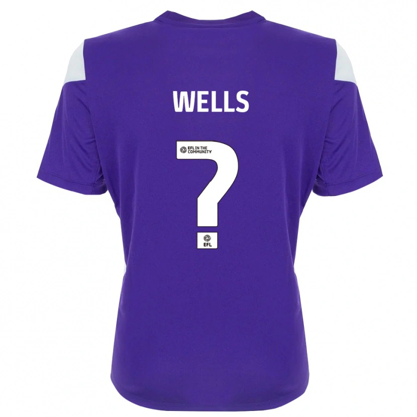 Danxen Niño Camiseta Liv Wells #0 Blanco Morado Portero Equipación 2025/26 La Camisa